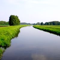 Blick auf den Fluss Ems