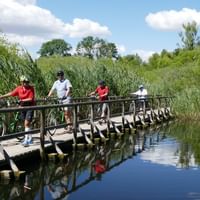 Radtour auf dem See