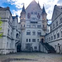 Neuschwanstein Castle courtyard