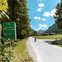 Starting point of the Enns cycle path
