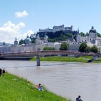View of Salzburg from the water