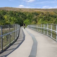 Hohenward slag heap arch bridge