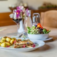 Haßfurt Fisch Restaurant Weinstube Hammerschmiedsmühle Haßfurt Haßberge