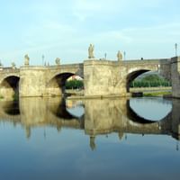 Old bridge over the river Main in Würzburg