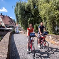 Radweg durchs Fischerviertel in Ulm