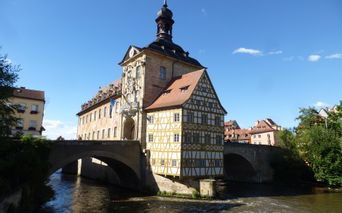 Bamberg city gate with bridge