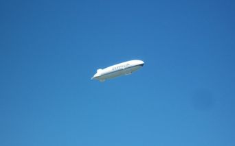 Zeppelin over Freidrichshafen