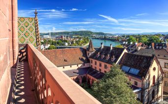 View of the Rhine from Basel Cathedral