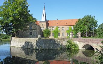 Lüdinghausen castle with idyllic moat