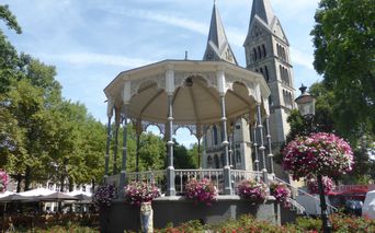 Park by the cathedral in Roermond