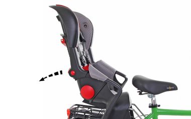 Child seat with adjustable backrest