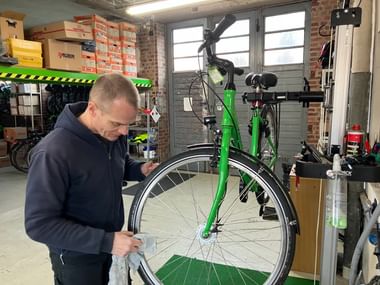 Fahrrad putzen