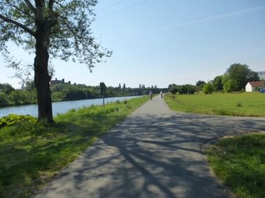 Radweg entlang des Mains