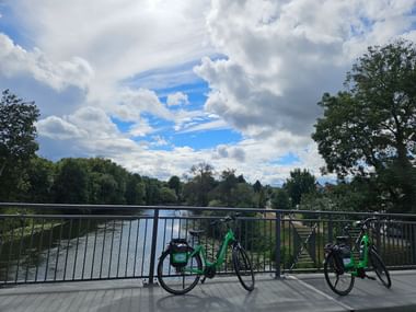 A bridge over the Lahn between Marburg and Wetzlar