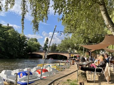 Tretboote Lahnufer Marburg