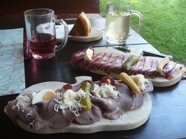 Brotzeit auf der Tour