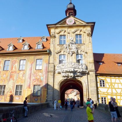 City gate with bridge in Bamberg