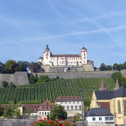 View of the Marienberg fortress in Würzburg