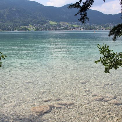 Swimming spot at lake Wolfgangsee