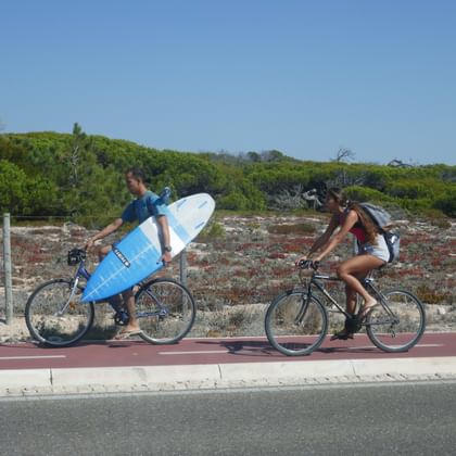 Cycling and surfing