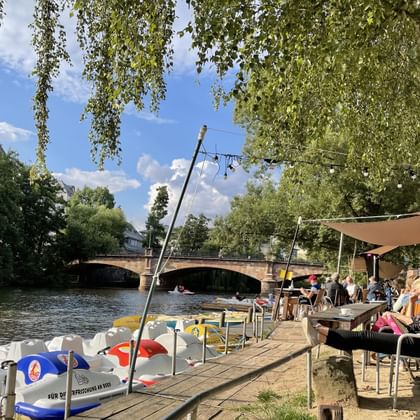 Tretboote Lahnufer Marburg