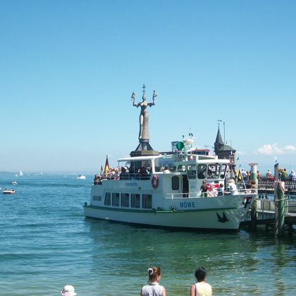 Boat mooring in Constance