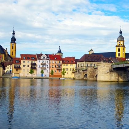 View of Kitzingen from the water