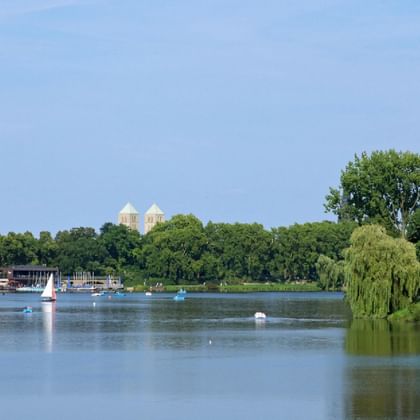 Aasee-Panorama in Muenster