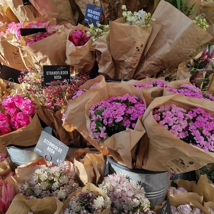 Fulda Innenstadt Blumenstand
