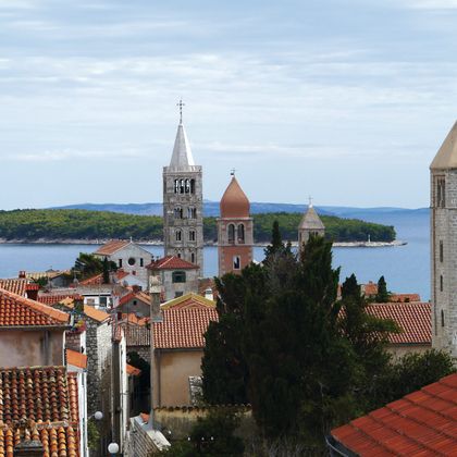 View over the roofs of Rab