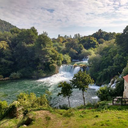 Wasserfallpanorama in Dalmatien