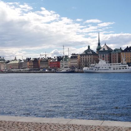 Blick auf die Altstadt in Stockholm
