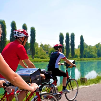 Idyllische Radwege