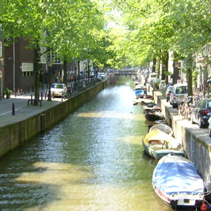 Groenburgwal Kanal in Amsterdam