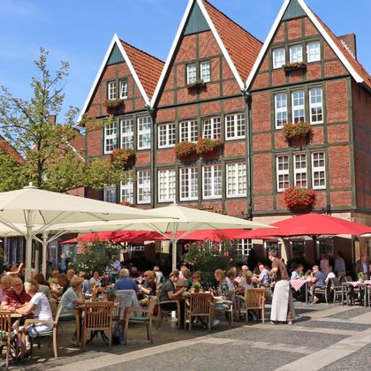 Straßencafe in Münster