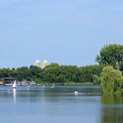 Aasee Panorama in Muenster