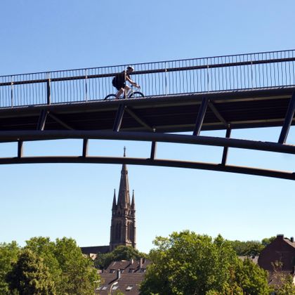 Bike route bridge between Herne and Dortmund
