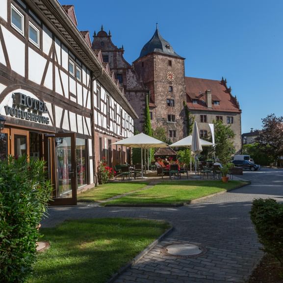 Front castle exterior view