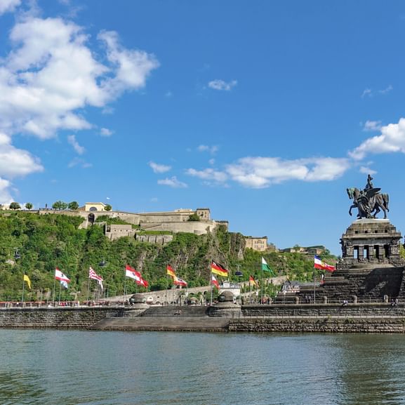 Ehrenbreitstein at the German Corner Koblenz